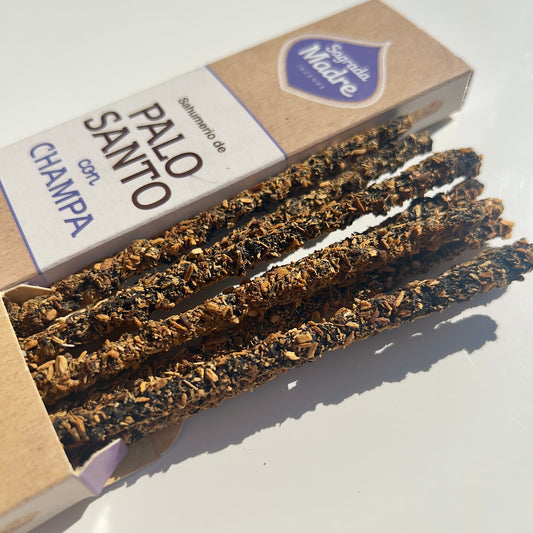 Incienso de Palo Santo con Champa - Sagrada Madre - White Shine