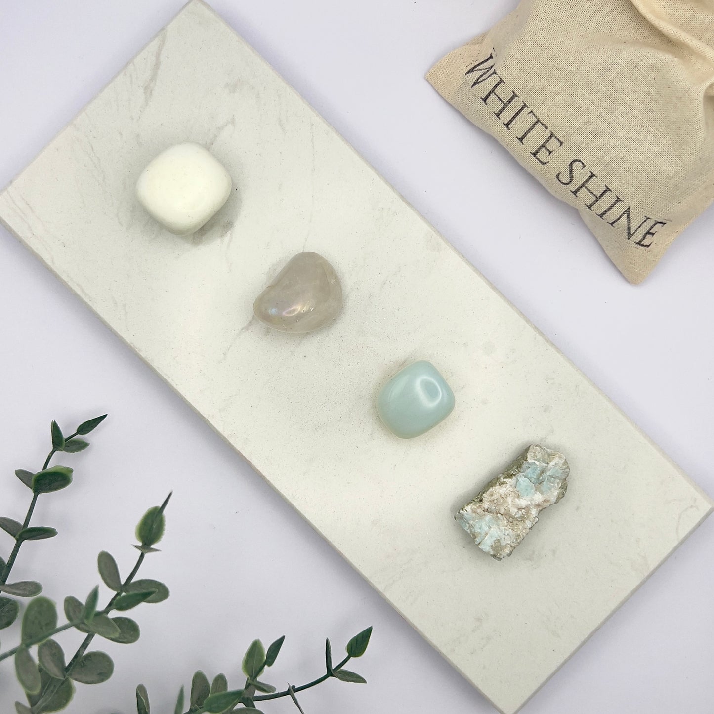 Kit de Minerales | Meditación - White Shine
