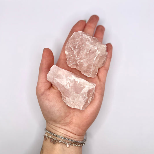 Cuarzo Rosa masivo - White Shine