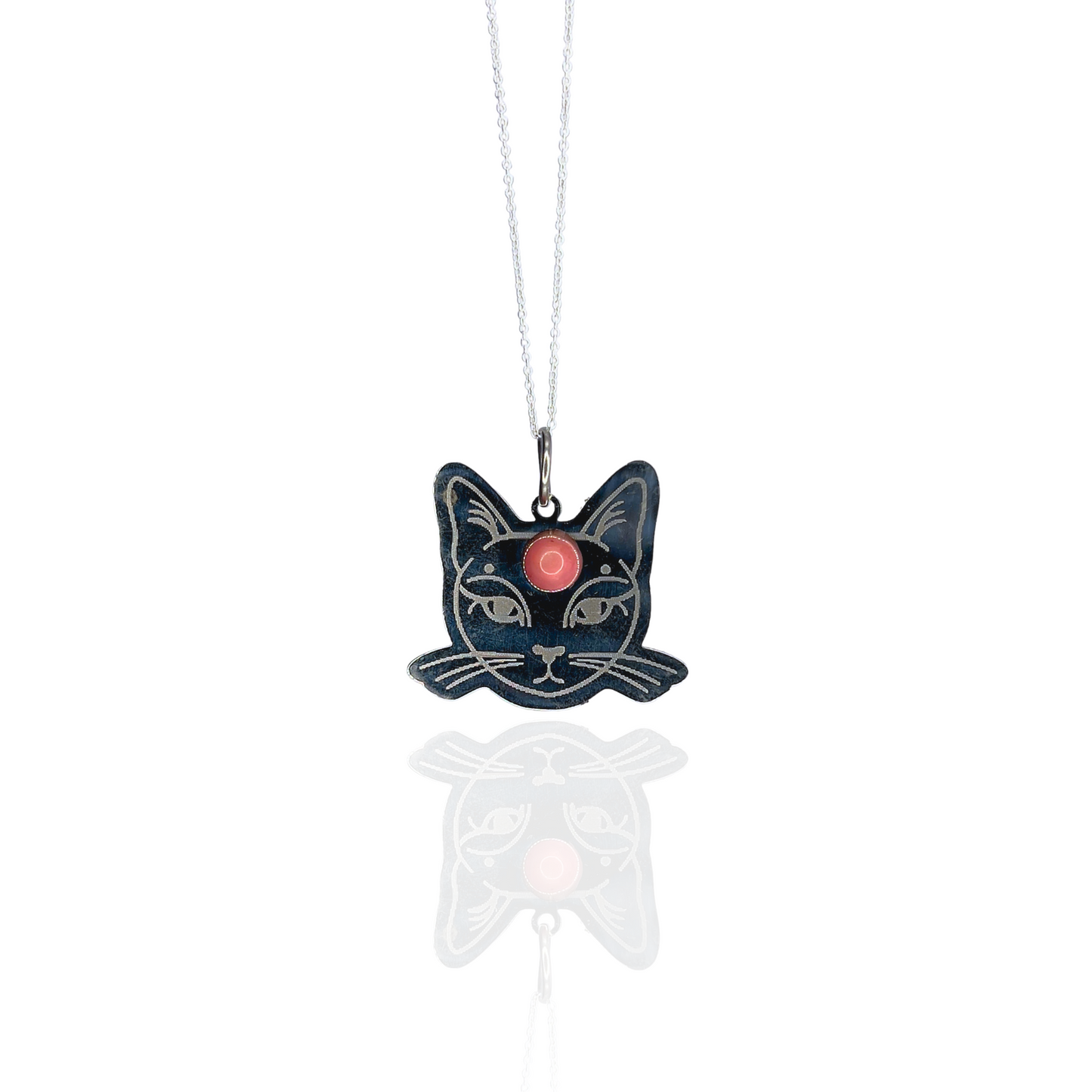 Collar Gato con Rodonita - White Shine