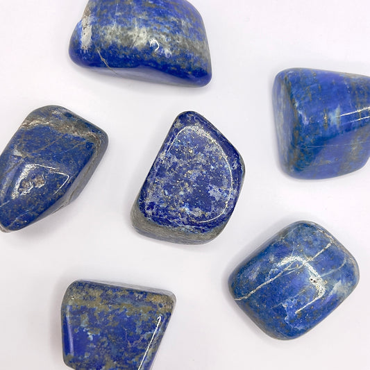 Lapislázuli rodado - White Shine