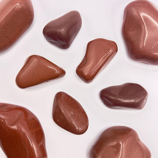 Jaspe Rojo rodado - White Shine