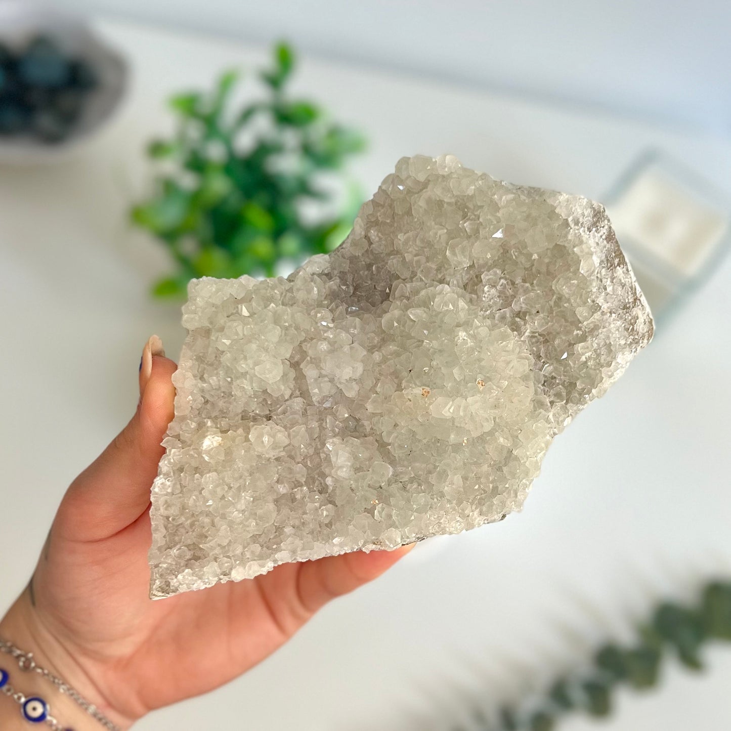 Drusa de Calcita cristalizada - White Shine