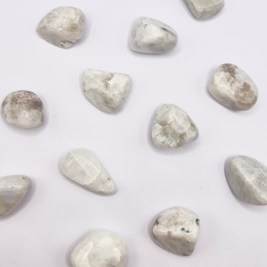 Piedra Luna rodado - White Shine