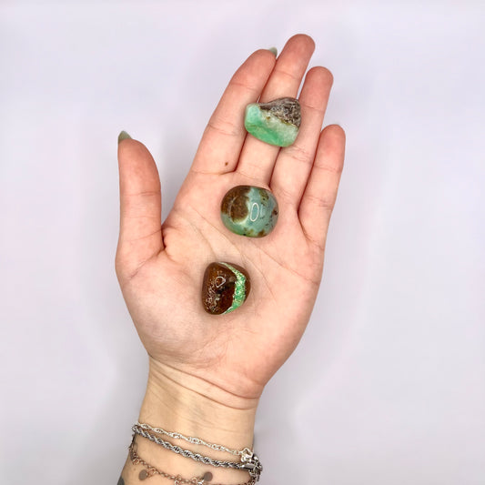 Crisoprasa rodado - White Shine