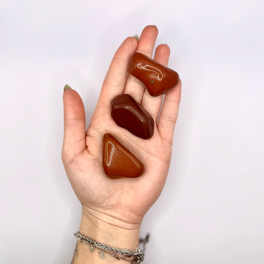 Jaspe Rojo rodado - White Shine