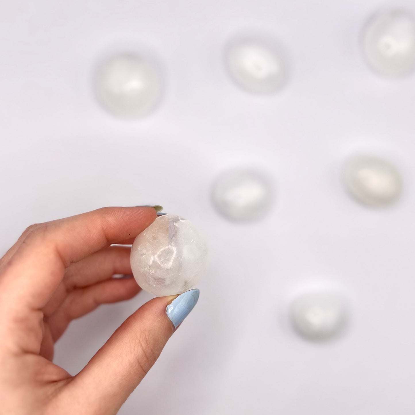 Selenita rodado - White Shine