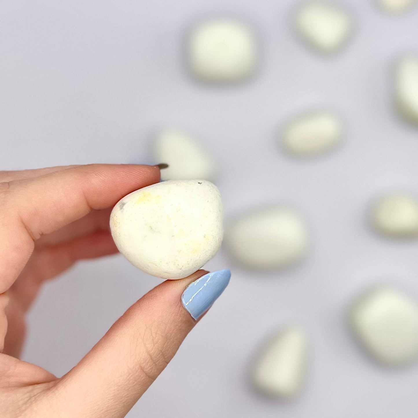 Crisoprasa Limón rodado - White Shine