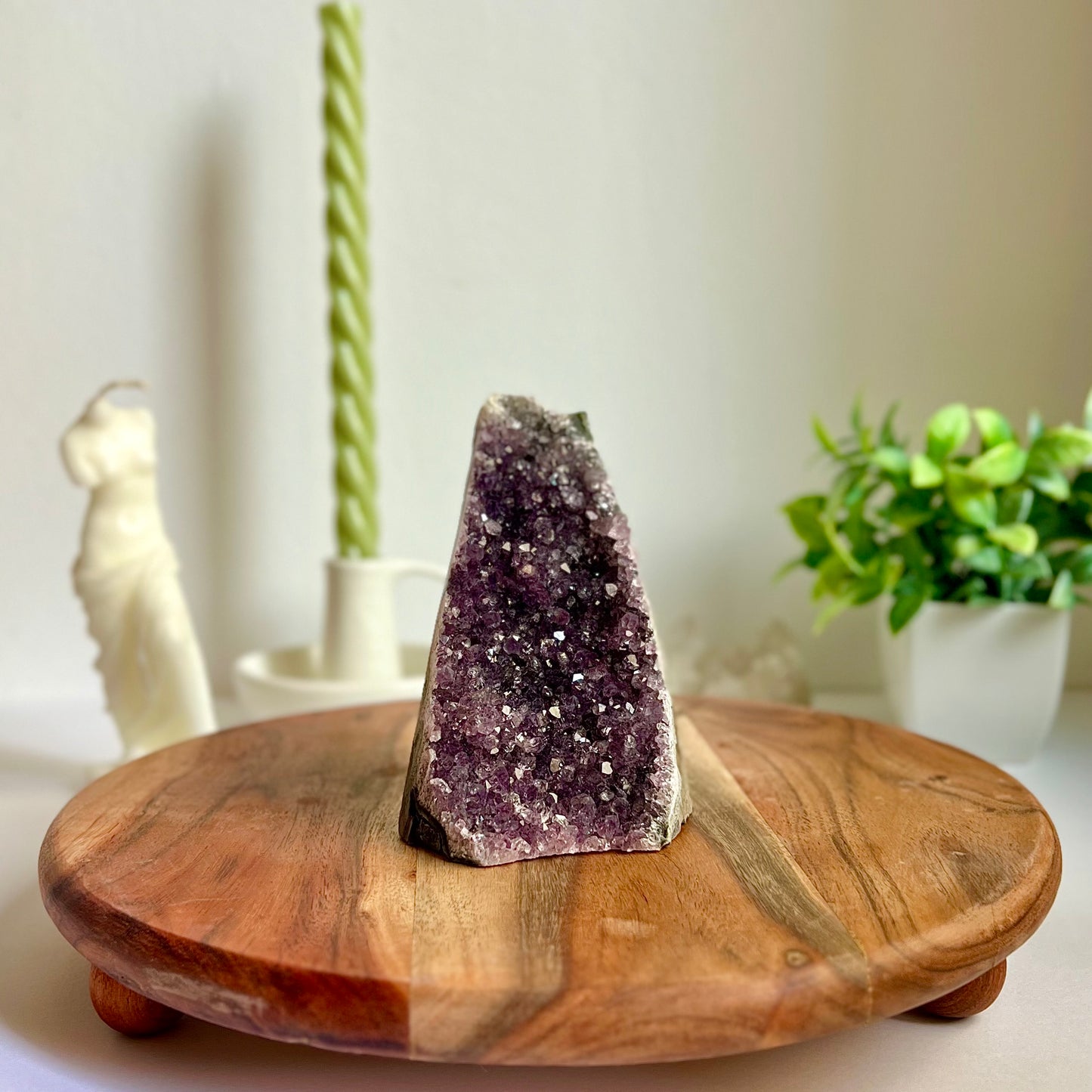Drusa de Amatista con base plana
