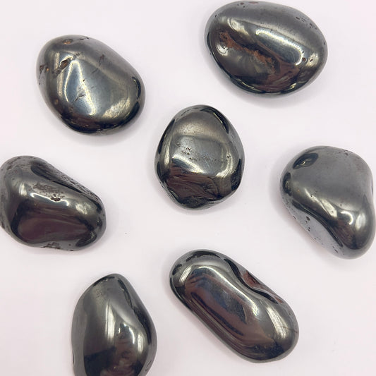 Hematite rodado - White Shine