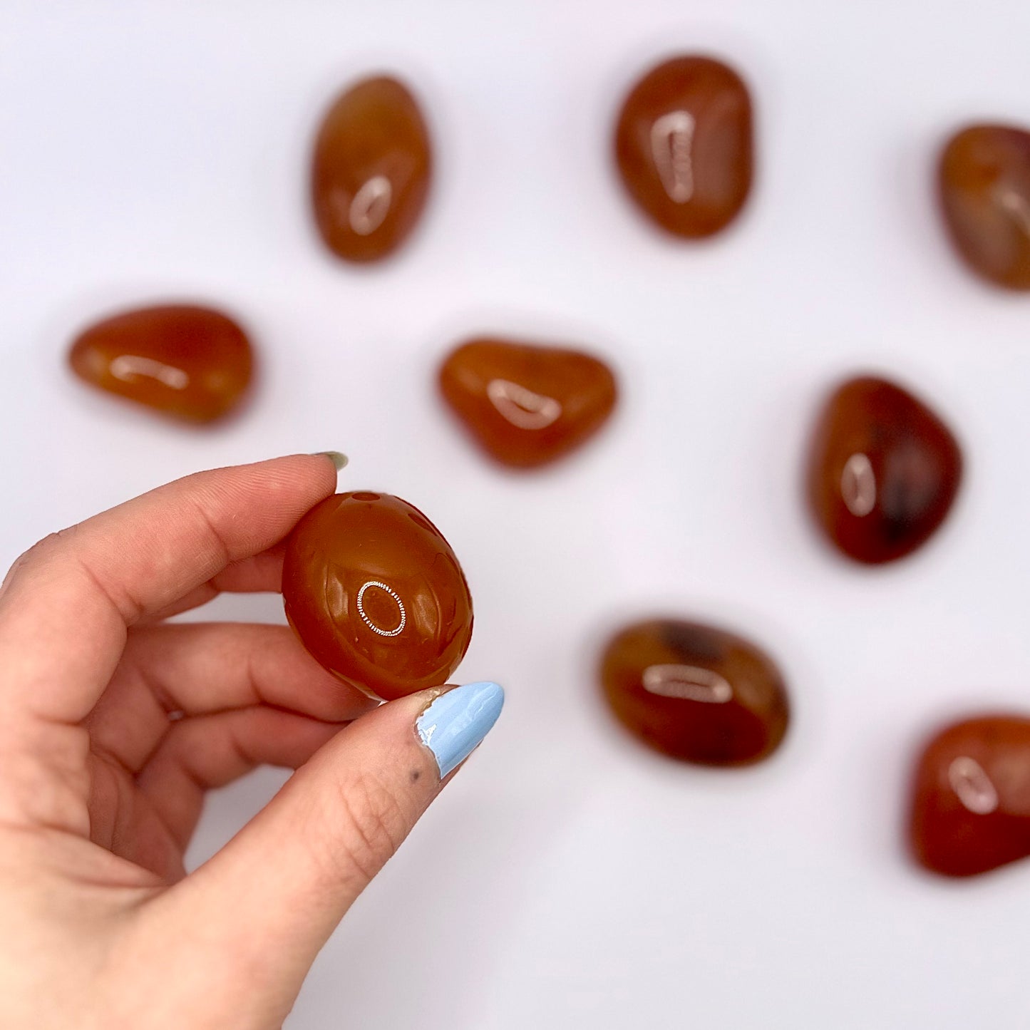 Cornalina rodado - White Shine