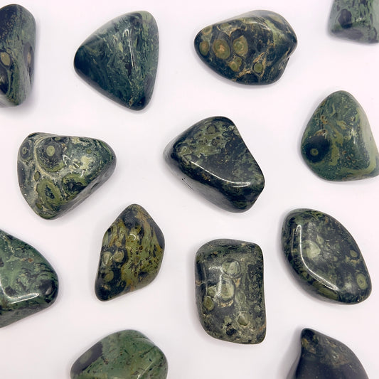 Jaspe Kambaba rodado - White Shine