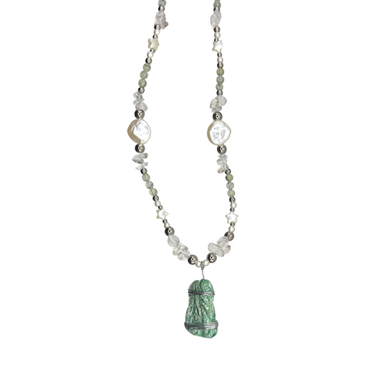 Collar Aletheia con Fucsita - Claridad, intuición y equilibrio emocional