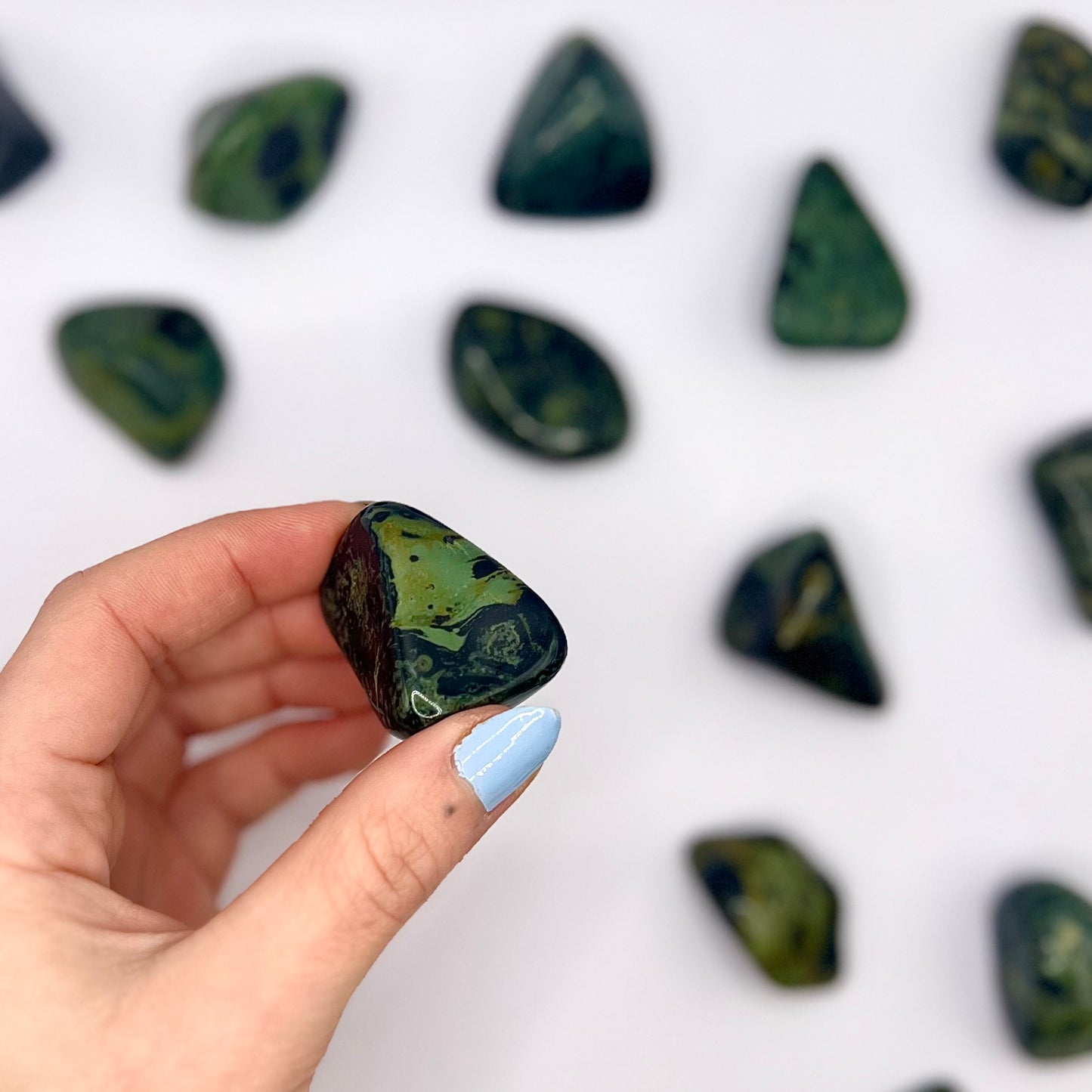 Jaspe Kambaba rodado - White Shine