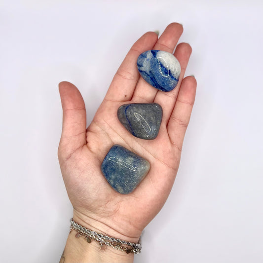 Cuarzo Azul rodado - White Shine