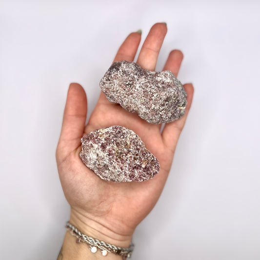 Mica Lepidolita masivo - White Shine