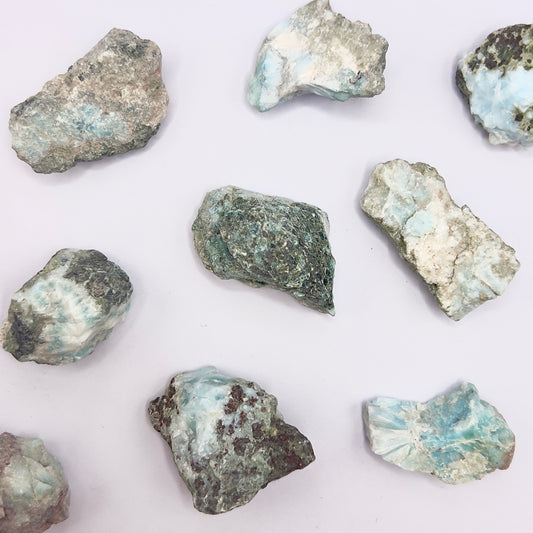 Larimar masivo - White Shine