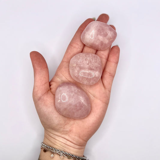 Cuarzo Rosa rodado - White Shine