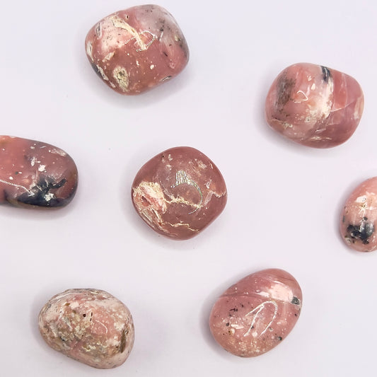 Ópalo Rosa rodado - White Shine