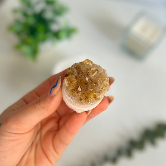 Cilindro de Citrino - White Shine