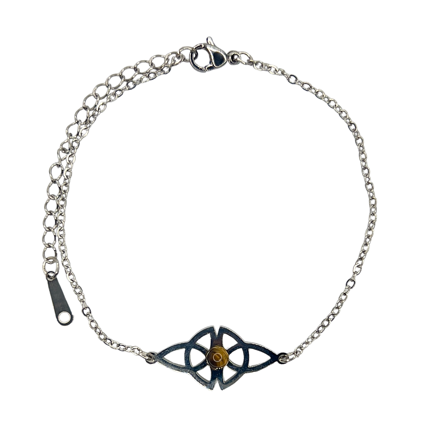 Pulsera Nudo Celta con Ojo de Tigre