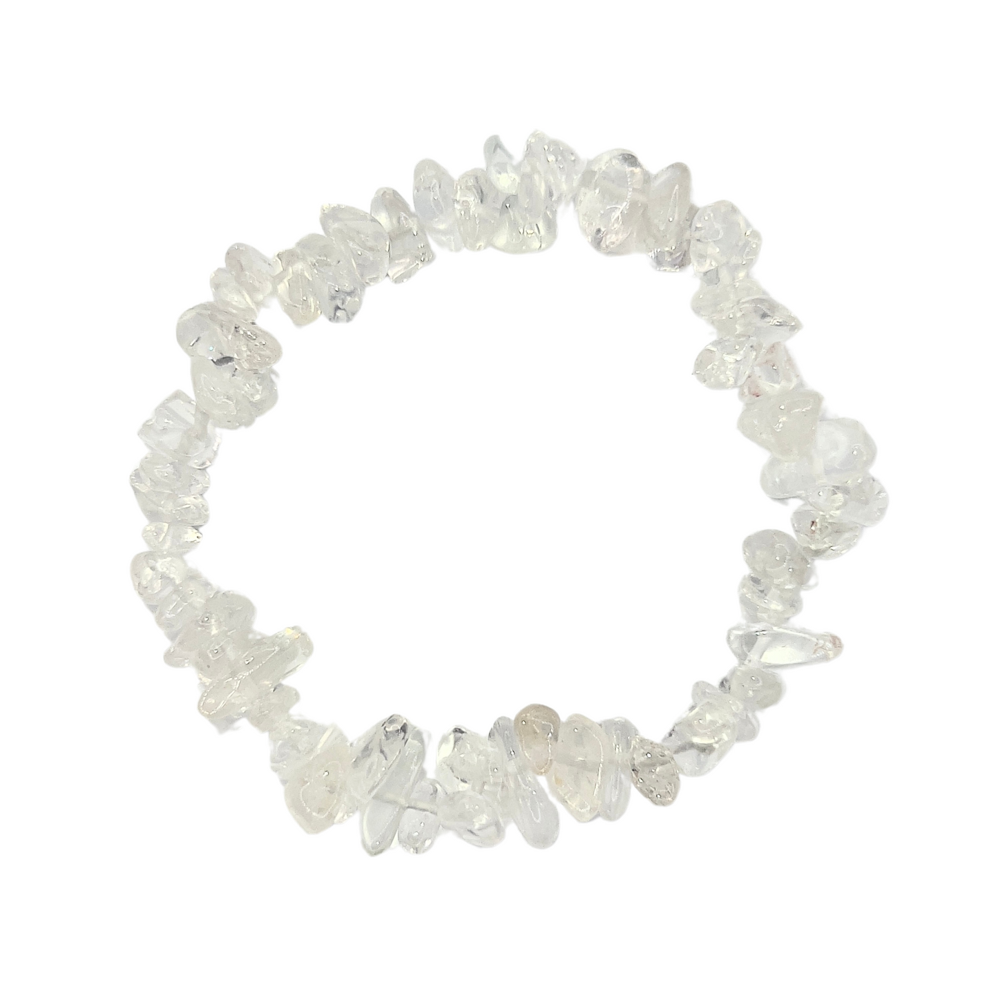 Pulsera chips Cuarzo Blanco - White Shine