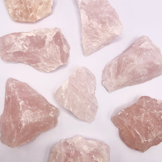 Cuarzo Rosa masivo - White Shine