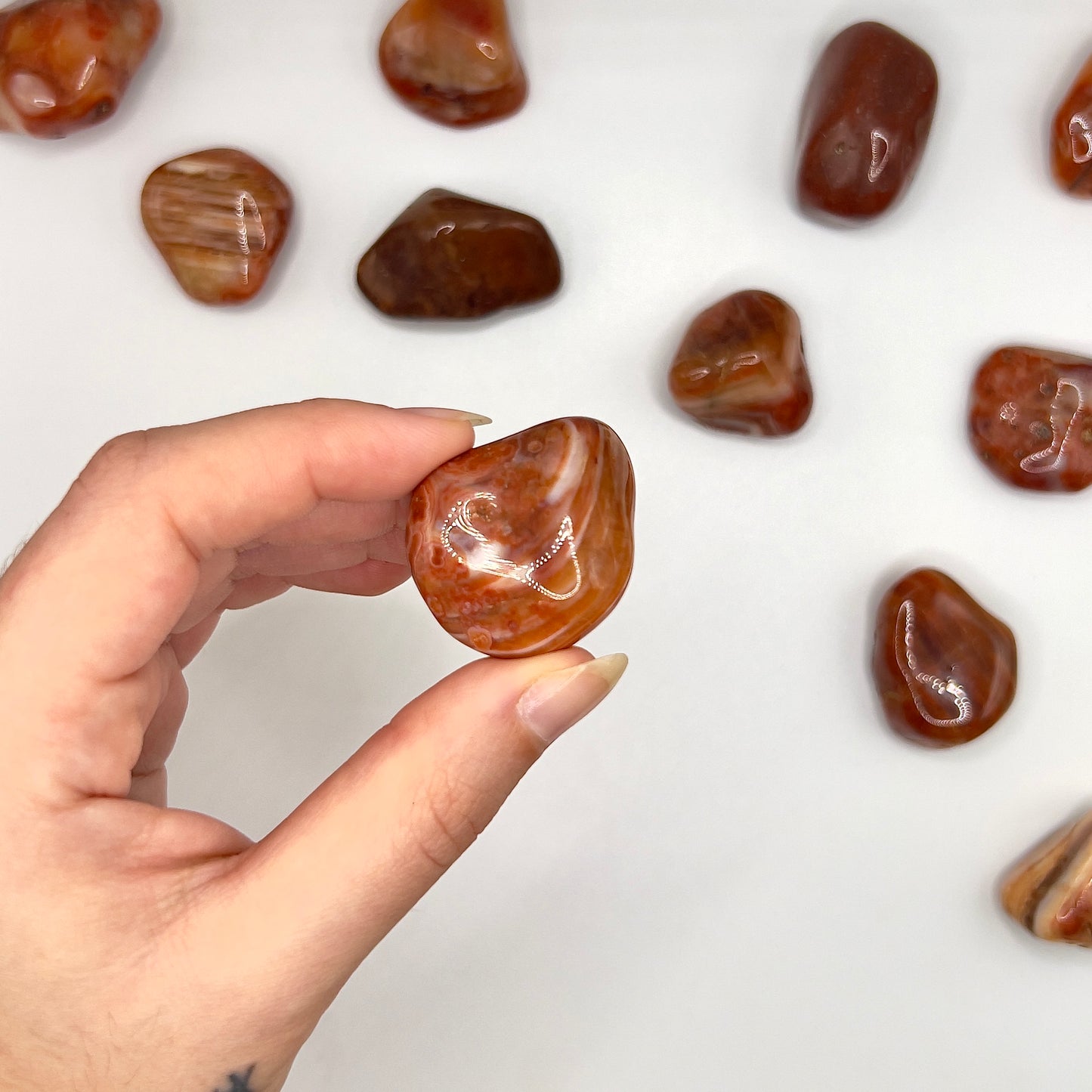 Ágata Bandeada rodado