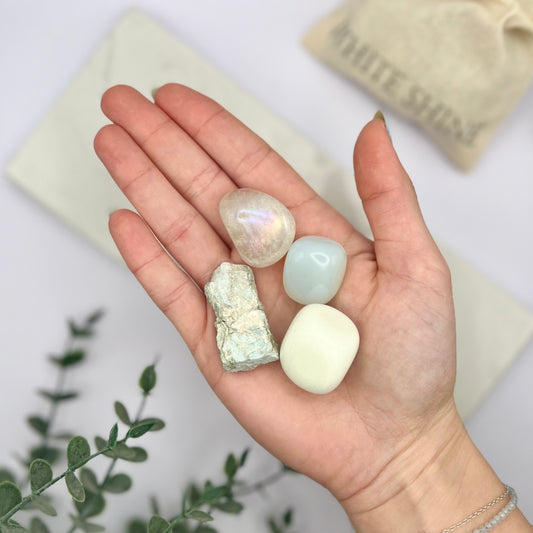Kit de Minerales | Meditación - White Shine
