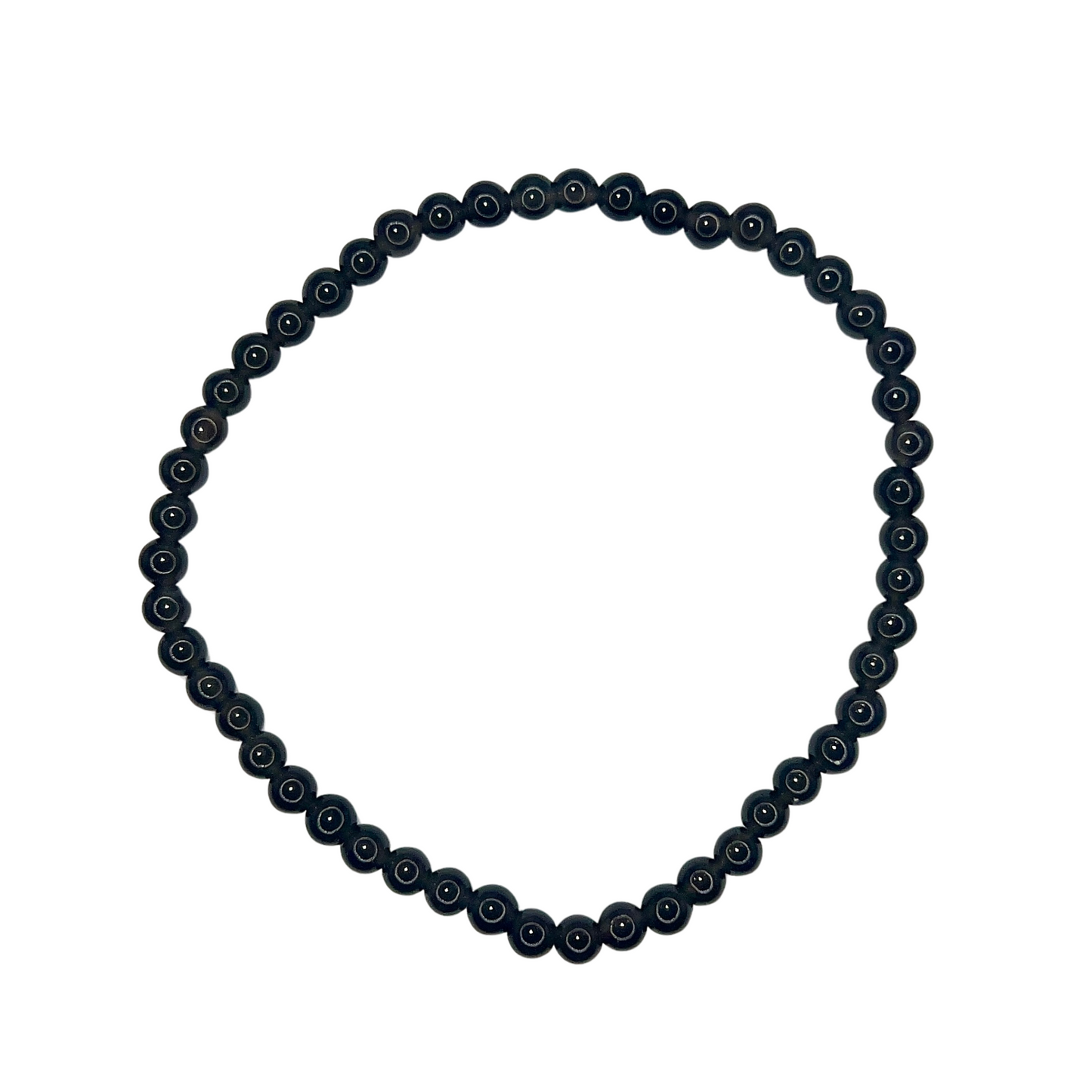 Pulsera Obsidiana - White Shine