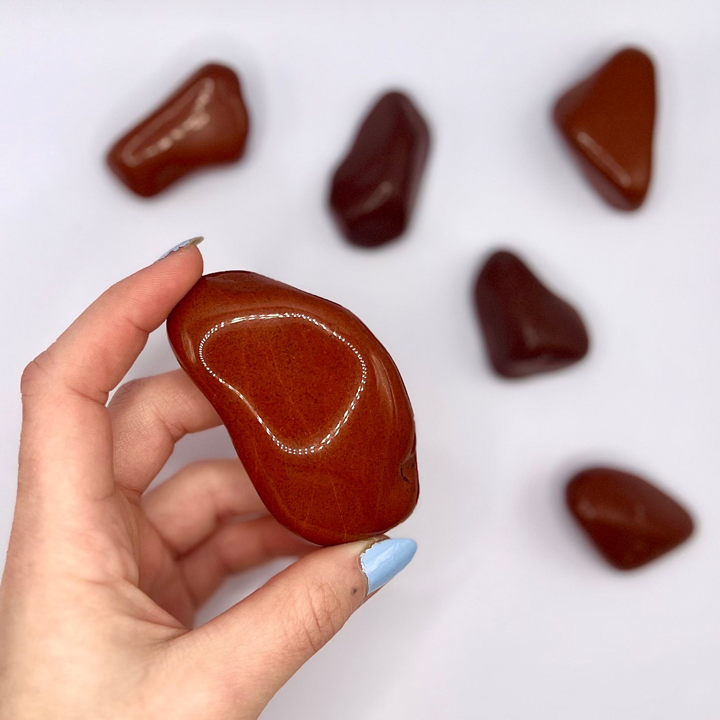 Jaspe Rojo rodado - White Shine