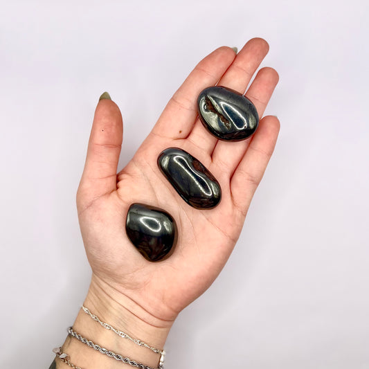Hematite rodado - White Shine