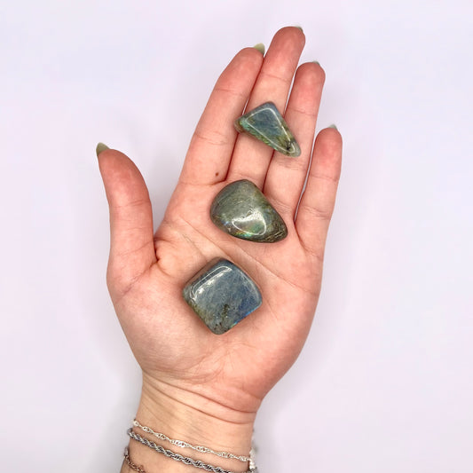 Labradorita rodado - White Shine