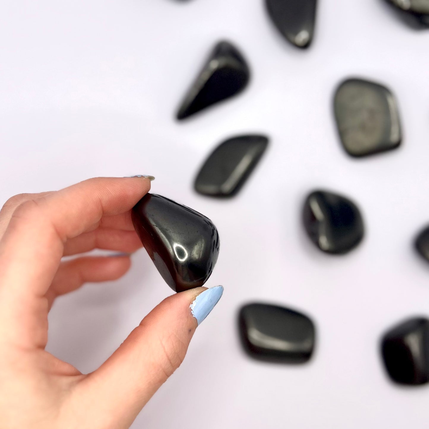 Shungita rodado - White Shine