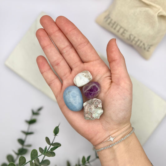 Kit de Minerales | Piscis - White Shine