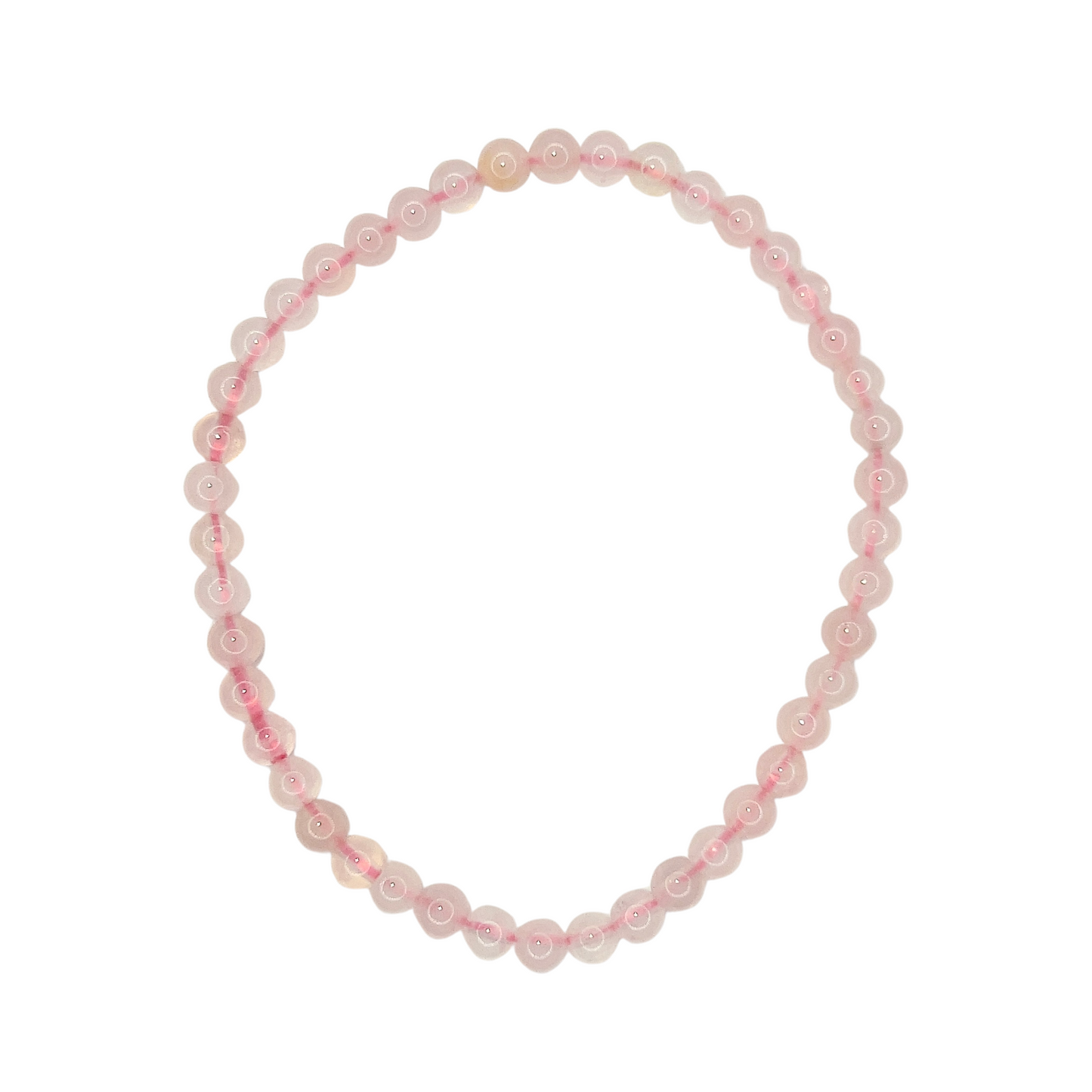 Pulsera Cuarzo Rosa - White Shine