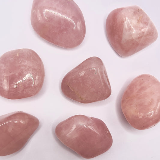 Cuarzo Rosa rodado - White Shine