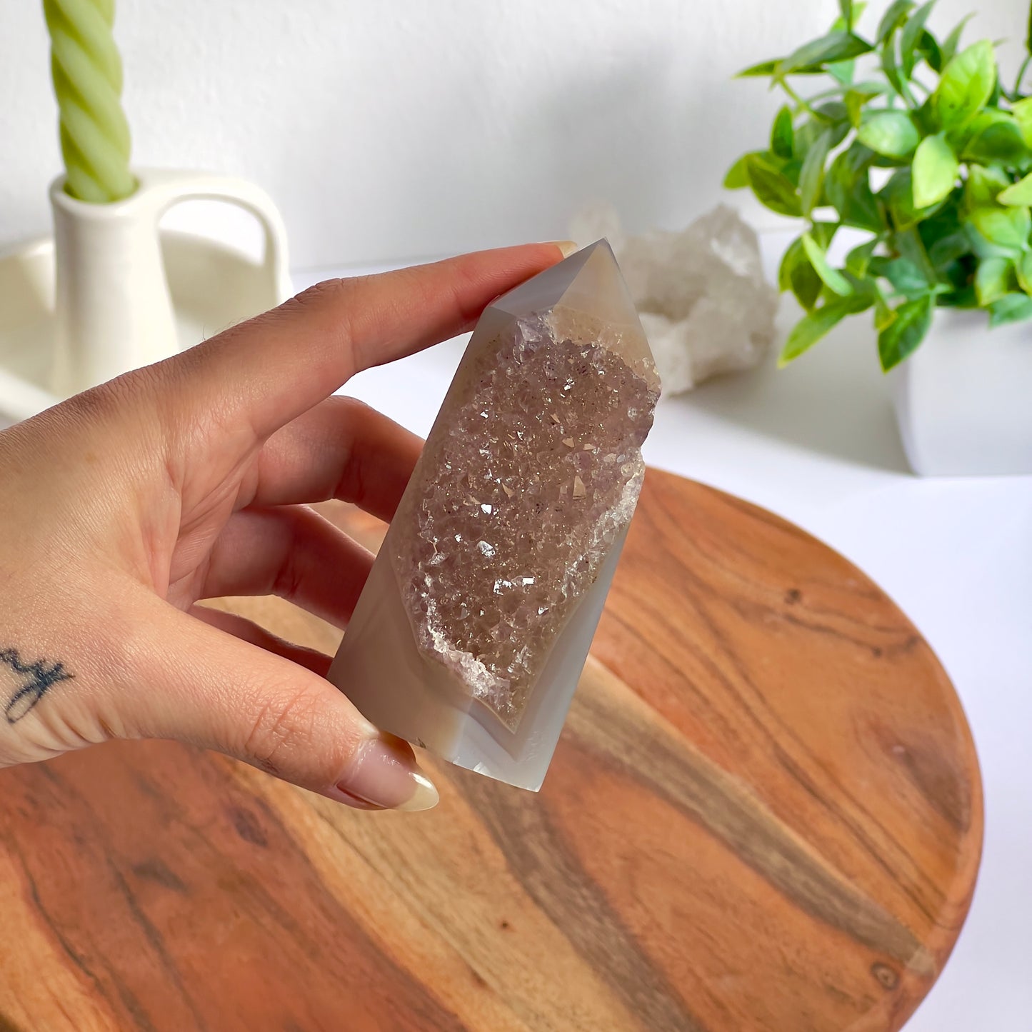 Punta pulida de Ágata