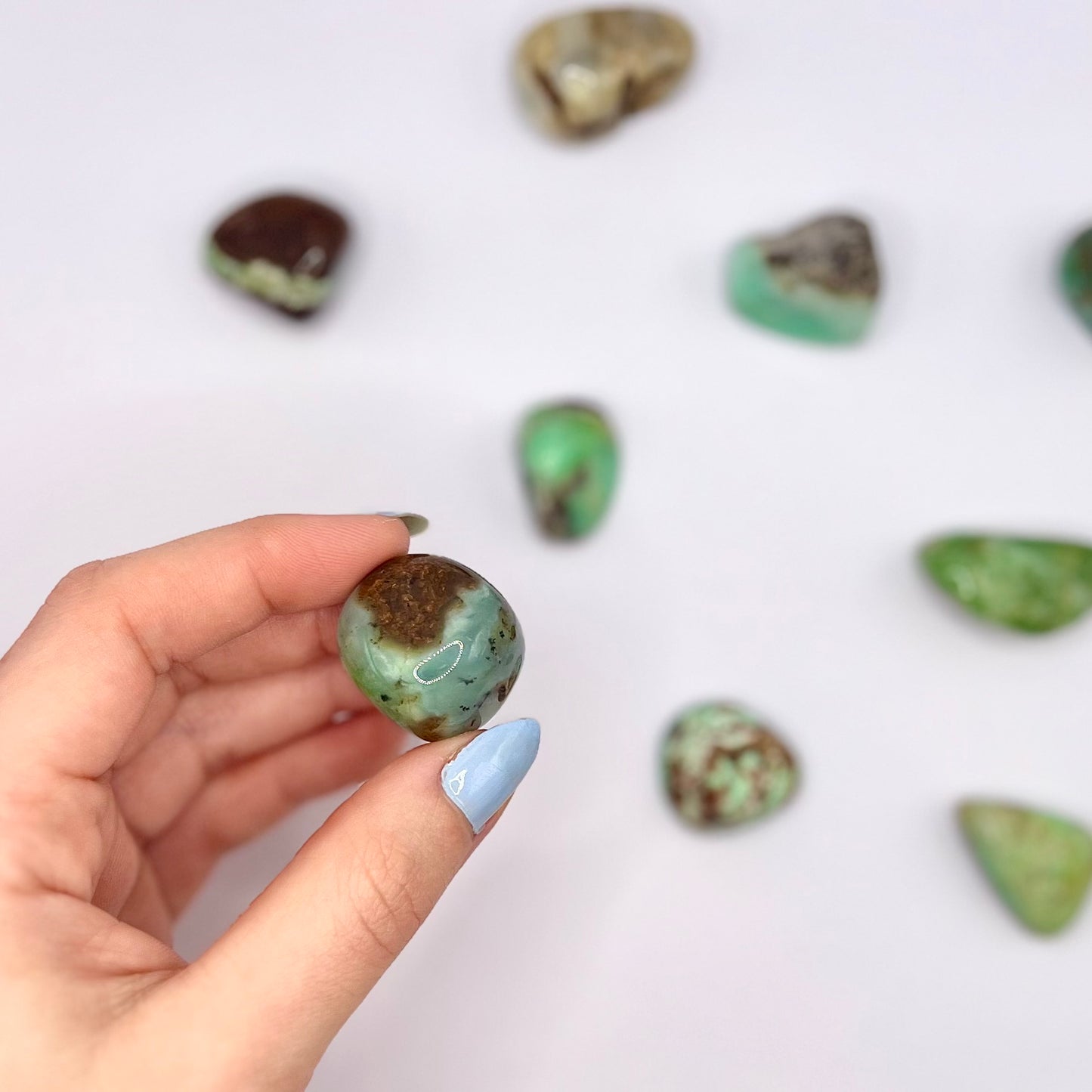 Crisoprasa rodado - White Shine