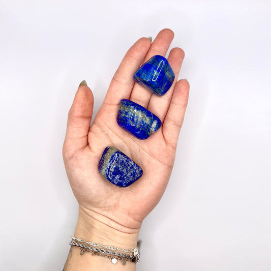 Lapislázuli rodado - White Shine