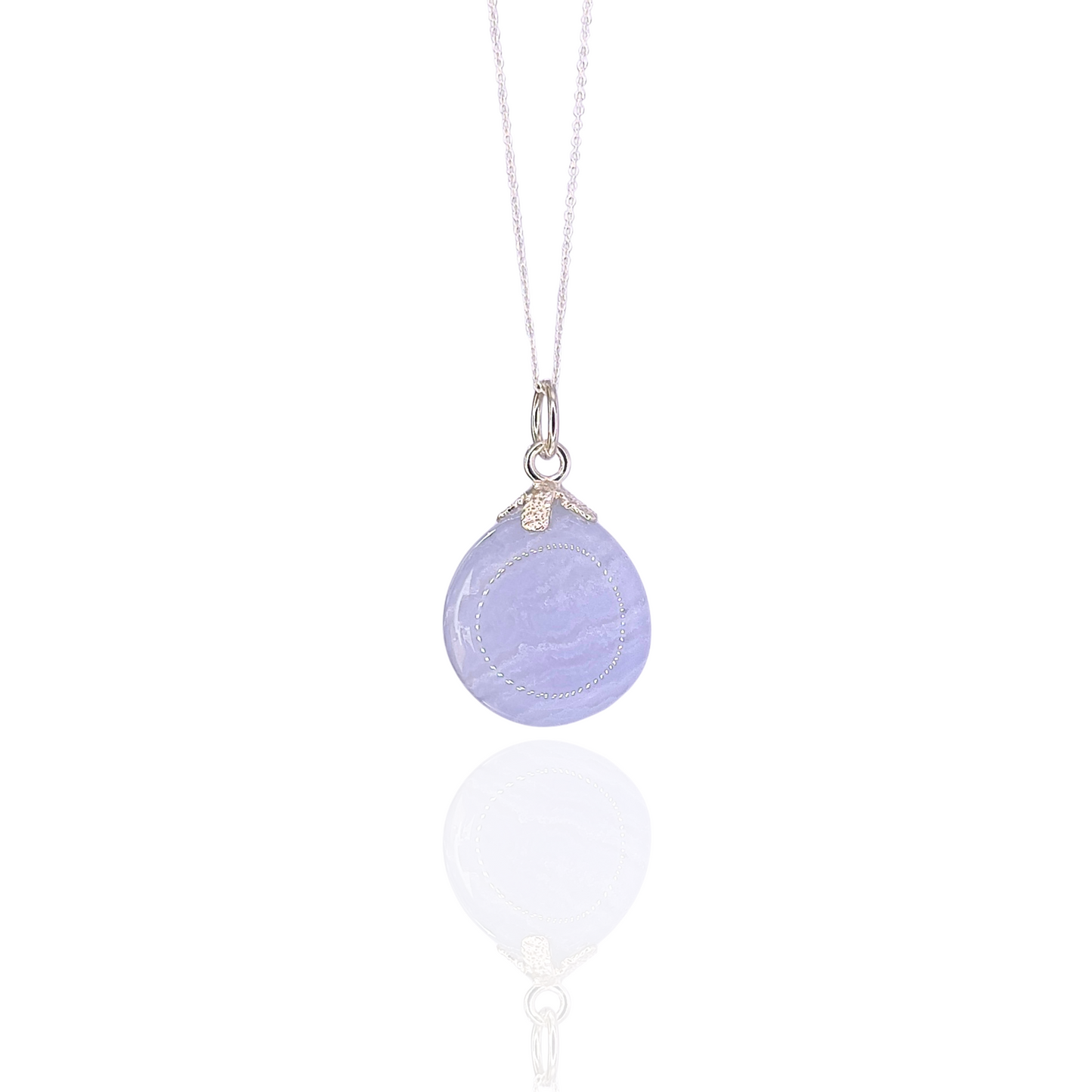 Collar Calcedonia - White Shine