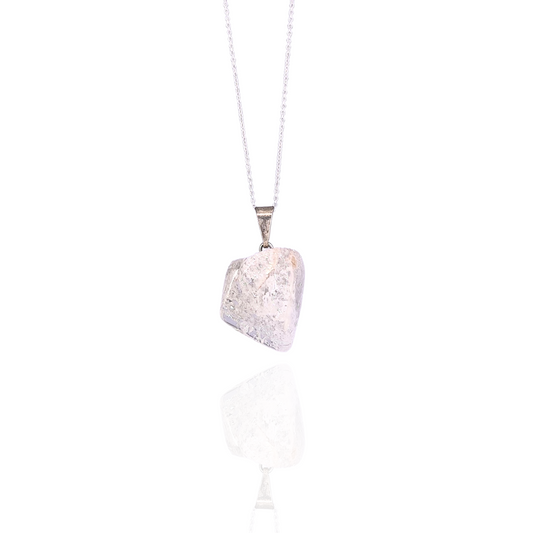 Collar Cuarzo Blanco "cracked" - White Shine