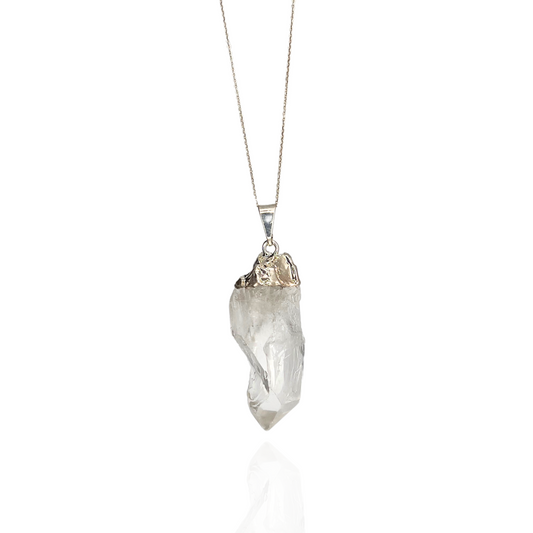 Collar Cuarzo Blanco en bruto