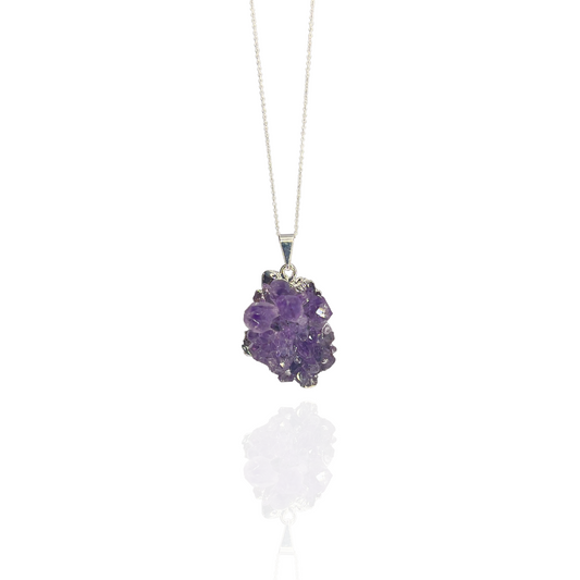 Collar Drusa de Amatista - White Shine