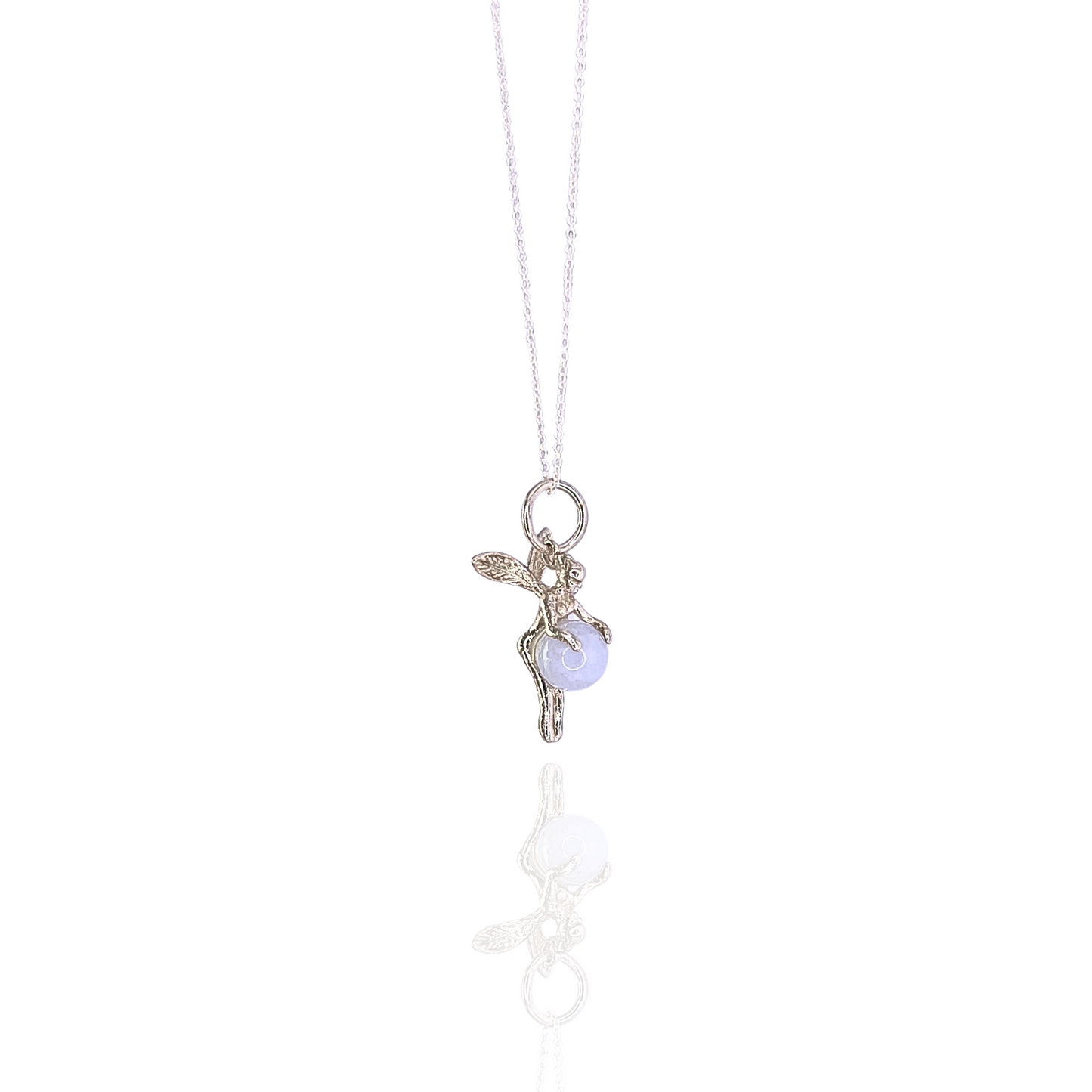 Collar Hada con Calcedonia - White Shine