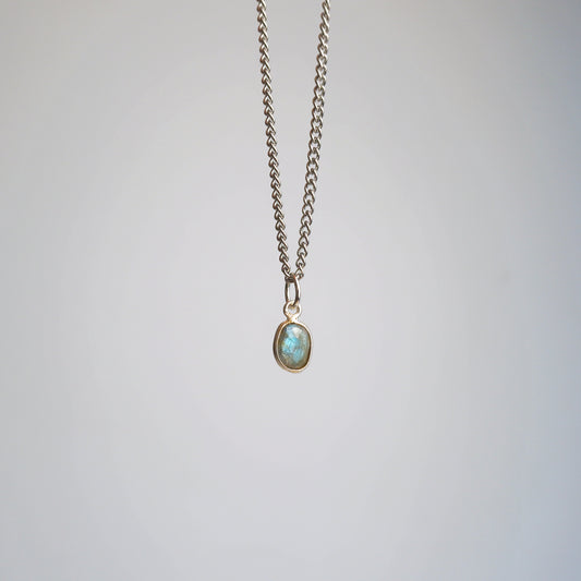 Collar Labradorita facetada