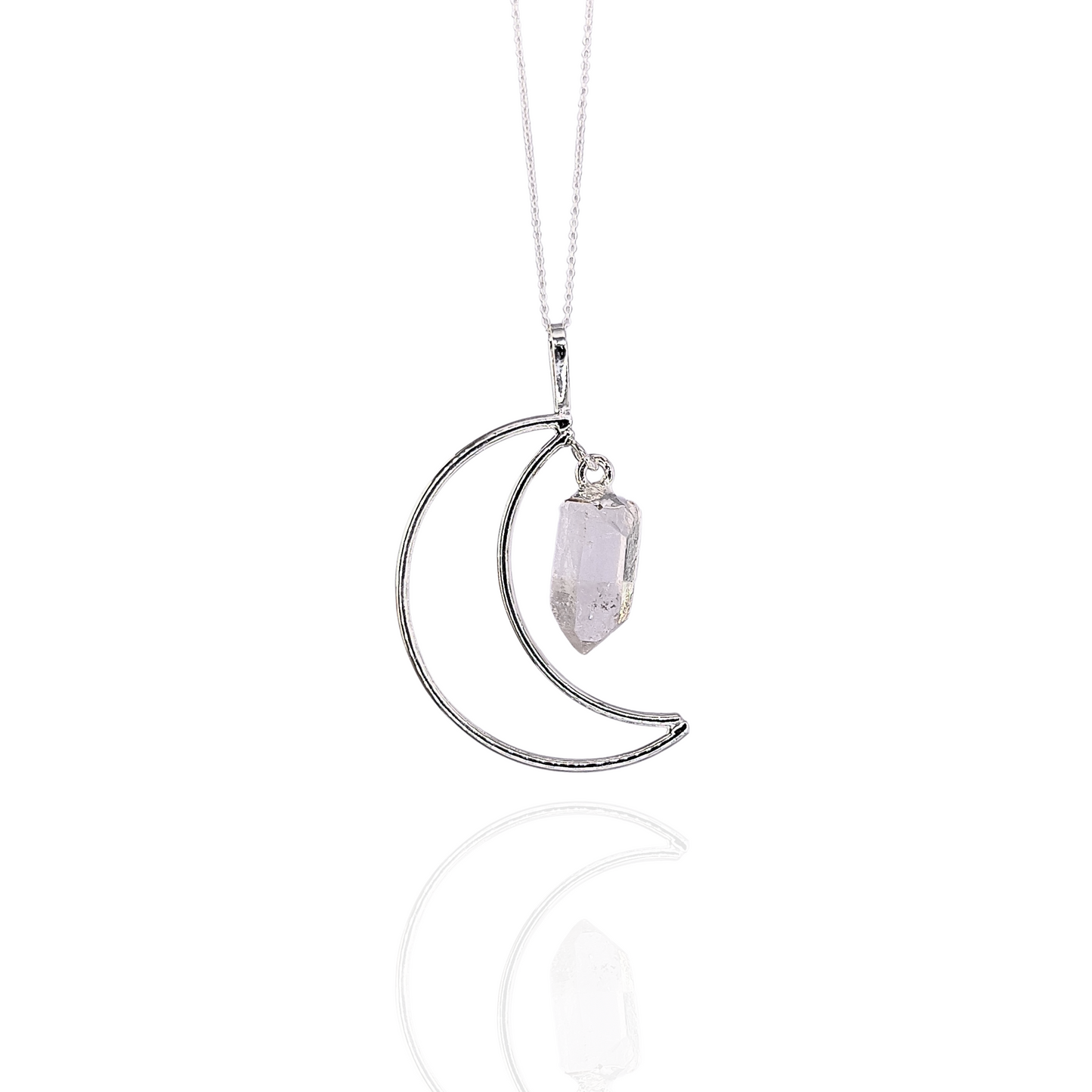 Collar Luna con punta de Cuarzo - White Shine