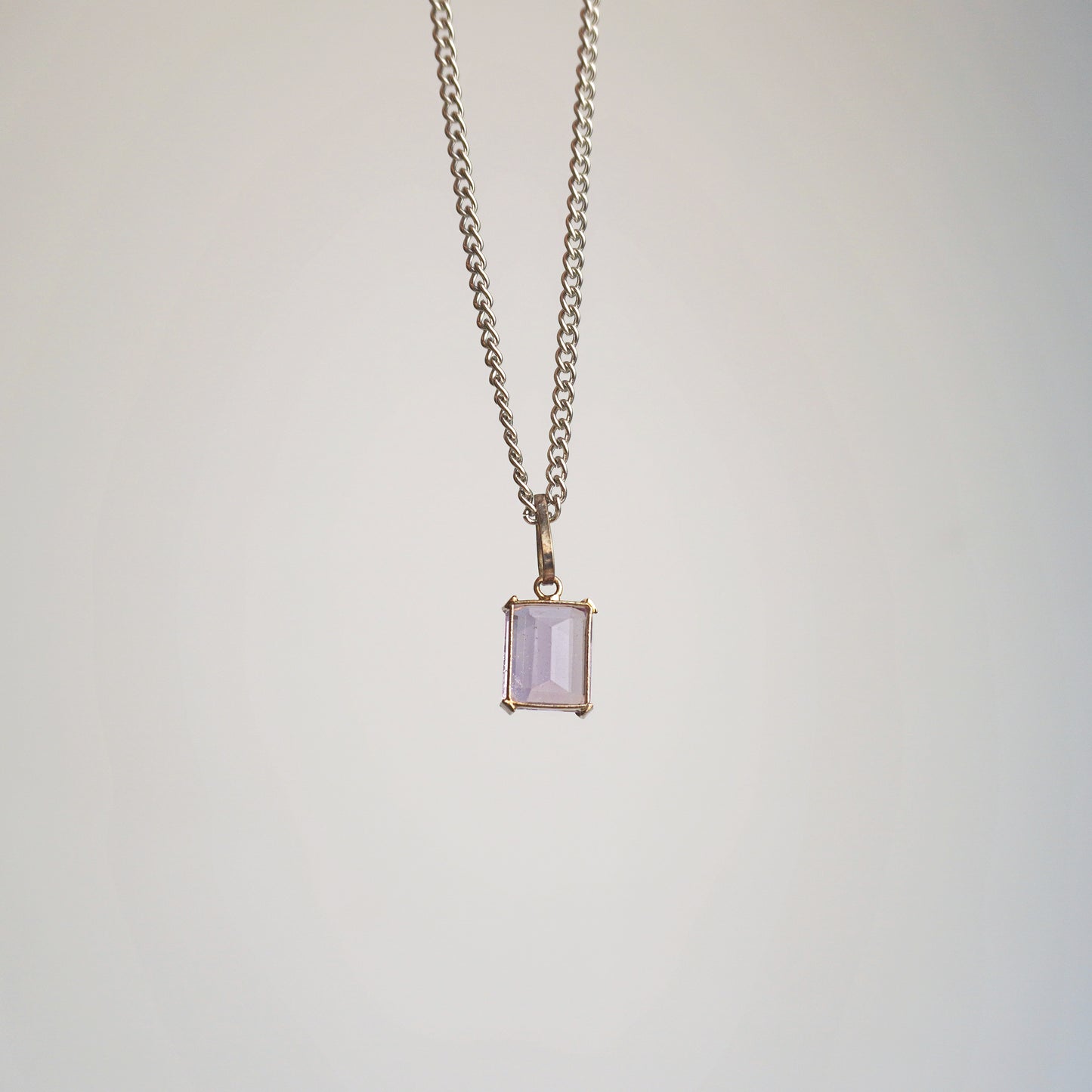 Collar rectángulo Amatista