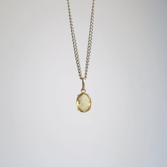 Collar óvalo Citrino