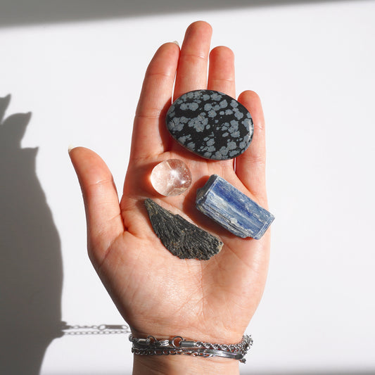 Kit de Minerales | Limpieza energética profunda - Minerales para soltar y transmutar